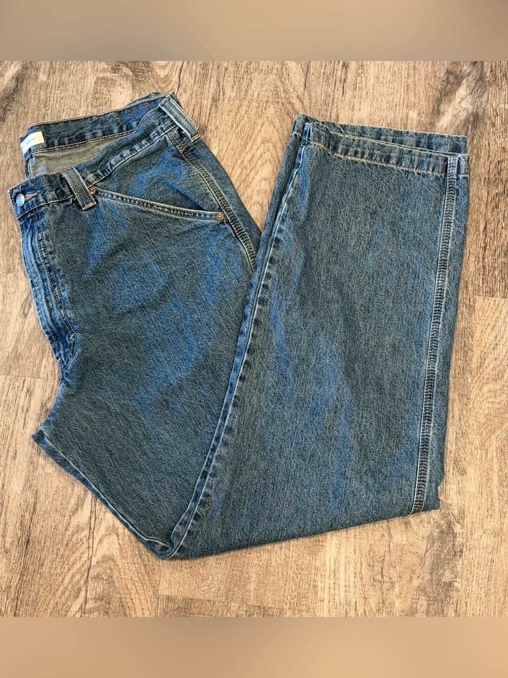 Levi Strauss Signature Carpenter Jeans Men’s 38x34 Blue Workwear Utility